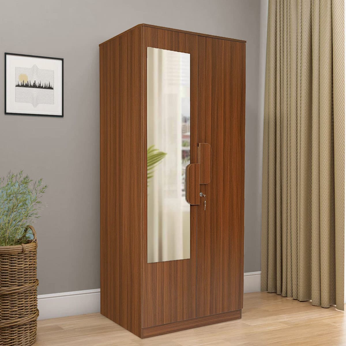 Calipso 2 Door Wardrobe with Mirror