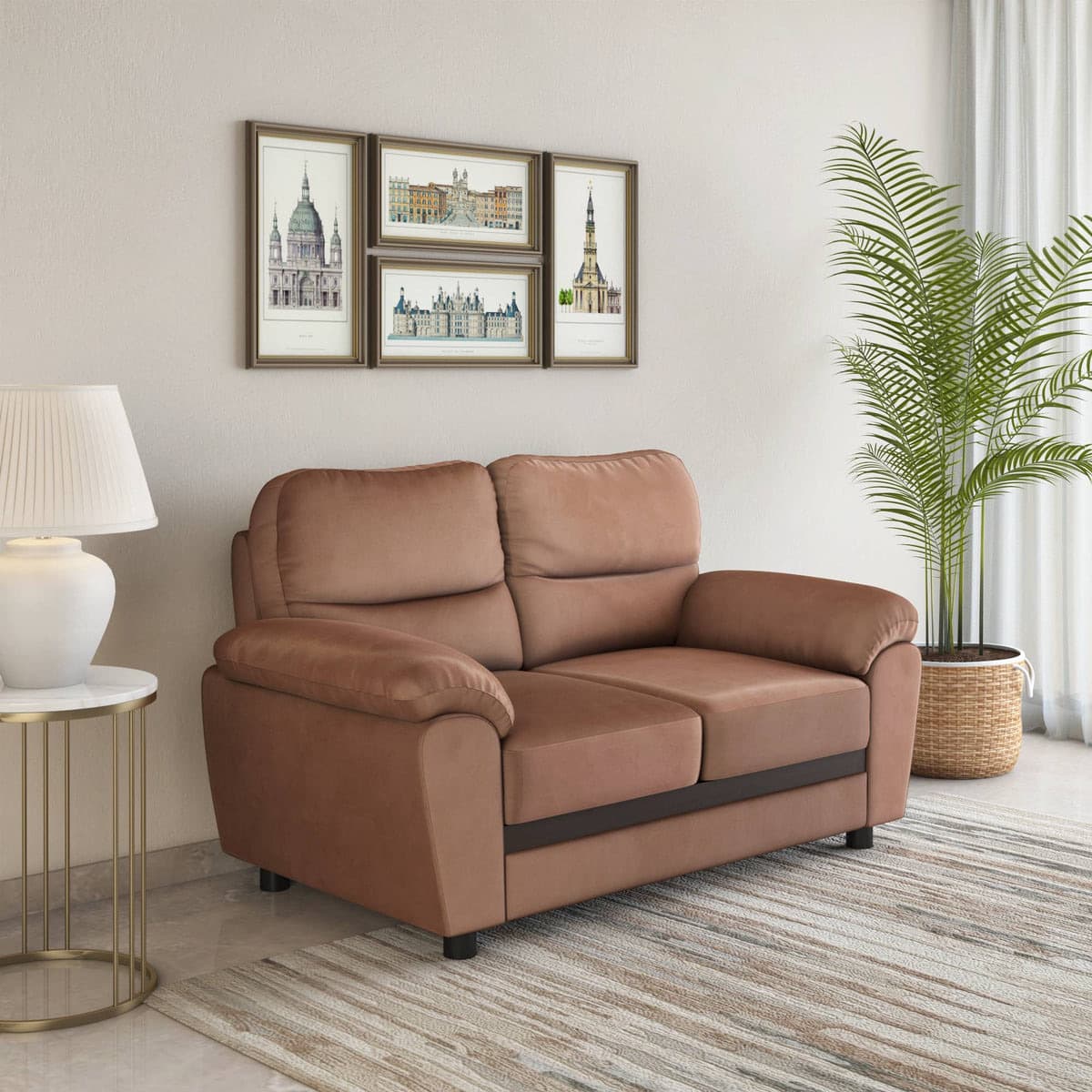 Rebecca Fabric 2 Seater Sofa