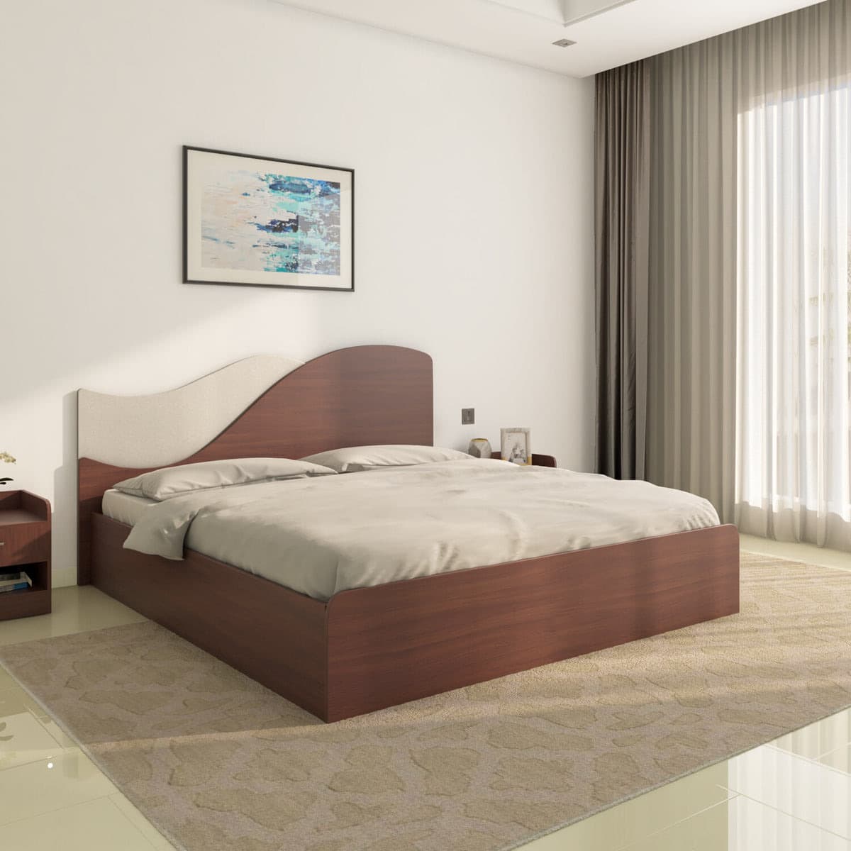 Wave Calipso Queen Bed with Storage